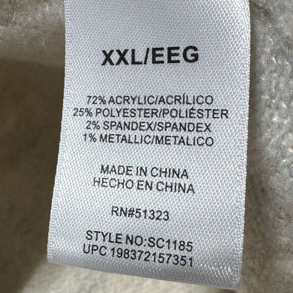 Vince Camuto Good Witch Crew Neck Women’s Sweater Size 2XL XXL Oatmeal NWT - Picture 5 of 8